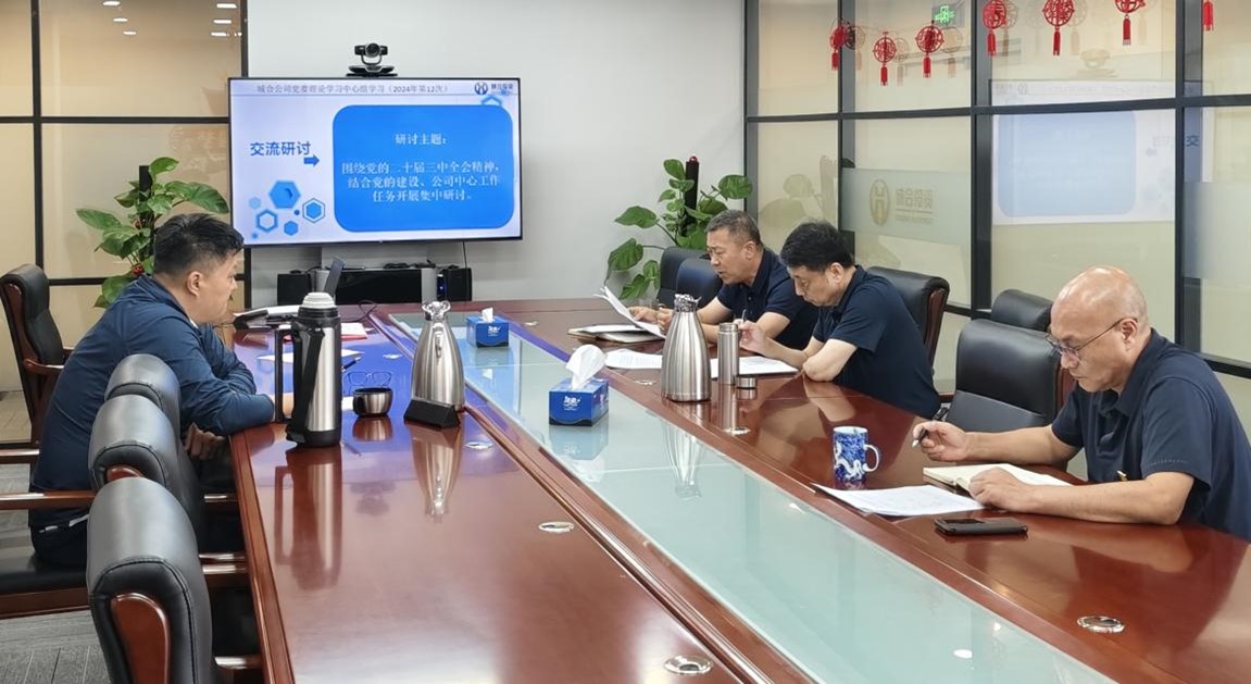 城合公司党委理论学习中心组专题学习党的二十届三中全会精神